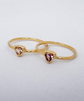 08-Triangle Changed Garnet Ring