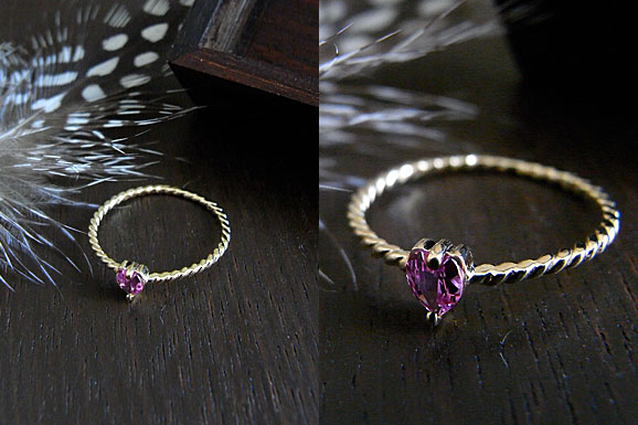 Limited Heart Pinky Ring