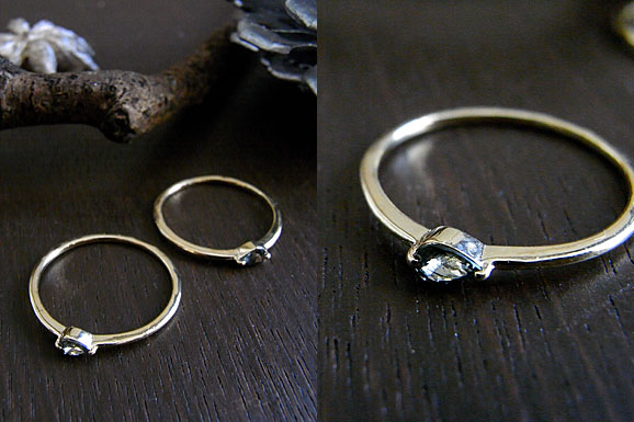 Changed green garnet Ring