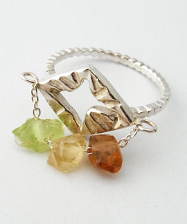 3stones Ring Moon / G0125