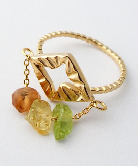 3stones Ring Sun / G0126