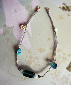 Dreaming Anklet - green / G0518